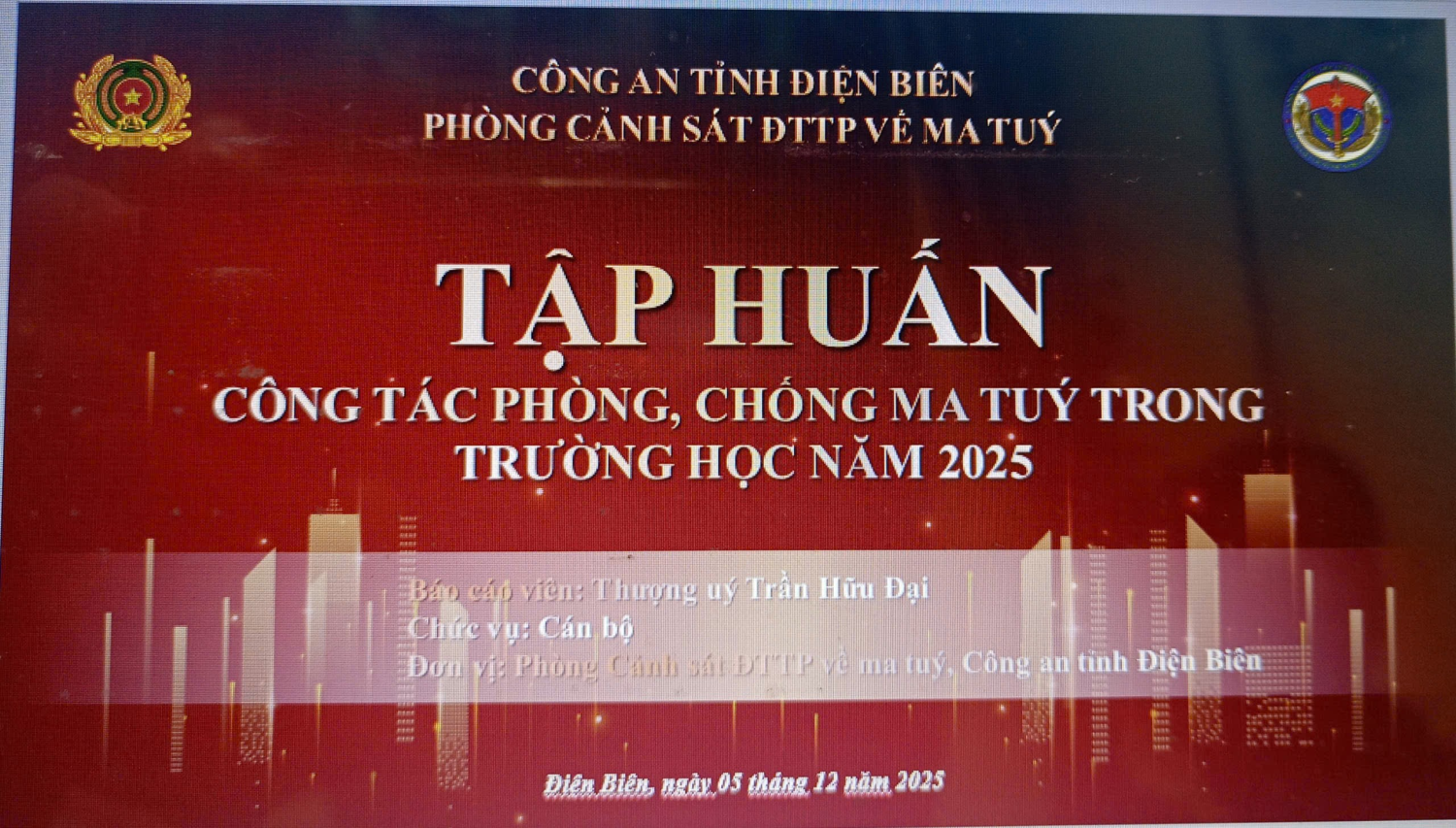 XÃ TUẦN GIÁO TỔ CHỨC BỒI DƯỠNG, TẬP HUẤN CÔNG TÁC PHÒNG, CHỐNG MA TÚY TRONG TRƯỜNG HỌC NĂM 2025