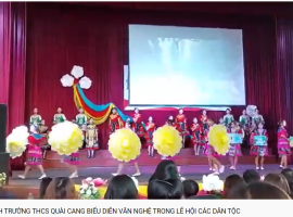 HỌC SINH TRƯỜNG THCS QUÀI CANG BIỂU DIỄN VĂN NGHỆ TRONG LỄ HỘI CÁC DÂN TỘC