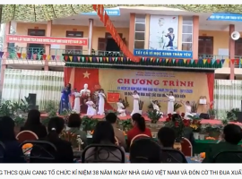 TRƯỜNG THCS QUÀI CANG TỔ CHỨC KỈ NIỆM 38 NĂM NGÀY NHÀ GIÁO VN