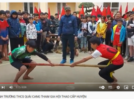 HỌC SINH TRƯỜNG THCS QUÀI CANG THAM GIA HỘI THAO CẤP HUYỆN